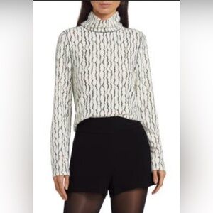 NWT Textured Wave Turtleneck by If Only Studio Size 2